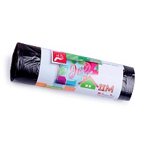 Мешки для мусора 30 л, черные, в рулоне 20 шт., ПНД, 6 мкм, 600х500 мм, Концепция Быта ЭкоДом, 601348 в Красногорске