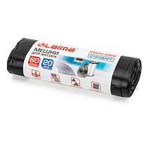 Мешки для мусора 60 л, черные, в рулоне 20 шт., ПНД, 10 мкм, 700х600 мм, LAIMA, 601381 в Красногорске Мешки для мусора 60 л, черные, в рулоне 20 шт., ПНД, 10 мкм, 700х600 мм, LAIMA, 601381 в Красногорске