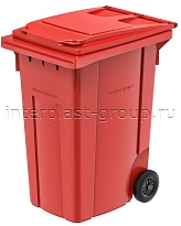 Мусорный контейнер 360 л красный 360 красный в Красногорске Мусорный контейнер 360 л красный 360 красный в Красногорске