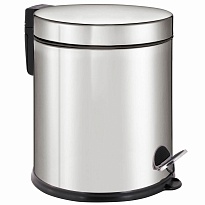Ведро-контейнер для мусора урна с педалью LAIMA Classic Plus, 5 л, зеркальное в Красногорске
