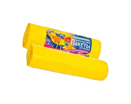 Мешки для мусора 35 л, ароматизированные, Лимон, желтые, в рулоне 10 шт., ПНД, 12 мкм, 560х530 мм, GRIFON Aroma, 101-080 Li в Красногорске