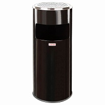 Урна с пепельницей 27 л, нержавеющая сталь, черная, LAIMA PROFESSIONAL в Красногорске Урна с пепельницей 27 л, нержавеющая сталь, черная, LAIMA PROFESSIONAL в Красногорске