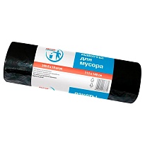 Мешки для мусора 240 л, черные, в рулоне 10 шт., ПВД 30 мкм, 1400х1120 мм, PACLAN Professional, 606336 в Красногорске