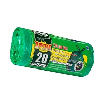 Мешки для мусора 20 л, биоразлагаемые, с ручками, черные, в рулоне 30 шт., ПНД, 10 мкм, 550х440 мм, Крепак, 4607075710047 в Красногорске Мешки для мусора 20 л, биоразлагаемые, с ручками, черные, в рулоне 30 шт., ПНД, 10 мкм, 550х440 мм, Крепак, 4607075710047 в Красногорске