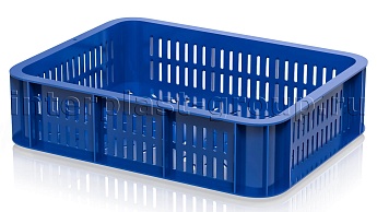 Ящик (лоток) кондитерский перфорированный синий в Красногорске