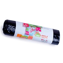 Мешки для мусора 60 л, черные, в рулоне 20 шт., ПНД, 7 мкм, 700х600 мм, Концепция Быта ЭкоДом, 601349 в Красногорске