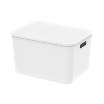 Ящик пластиковый вкладываемый белый 410х305х245 мм в Красногорске Ящик пластиковый вкладываемый белый 410х305х245 мм в Красногорске