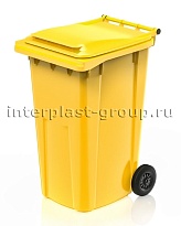 Контейнер для мусора 240 л желтый облегченный 240 желтый в Красногорске