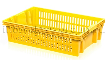Ящик для овощей, фруктов и хлеба Евролоток желтый в Красногорске