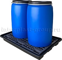 Поддон пластиковый для двух бочек в Красногорске Поддон пластиковый для двух бочек в Красногорске