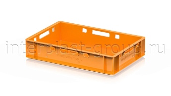 Ящик для мяса и колбасных изделий Е-1 оранжевый в Красногорске Ящик для мяса и колбасных изделий Е-1 оранжевый в Красногорске