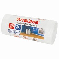 Мешки для мусора 35 л, белые, в рулоне 30 шт., ПНД, 6 мкм, 550х480 мм, LAIMA, 605538 в Красногорске Мешки для мусора 35 л, белые, в рулоне 30 шт., ПНД, 6 мкм, 550х480 мм, LAIMA, 605538 в Красногорске