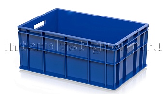 Ящик для молока, мяса, овощей и фруктов сплошной синий в Красногорске